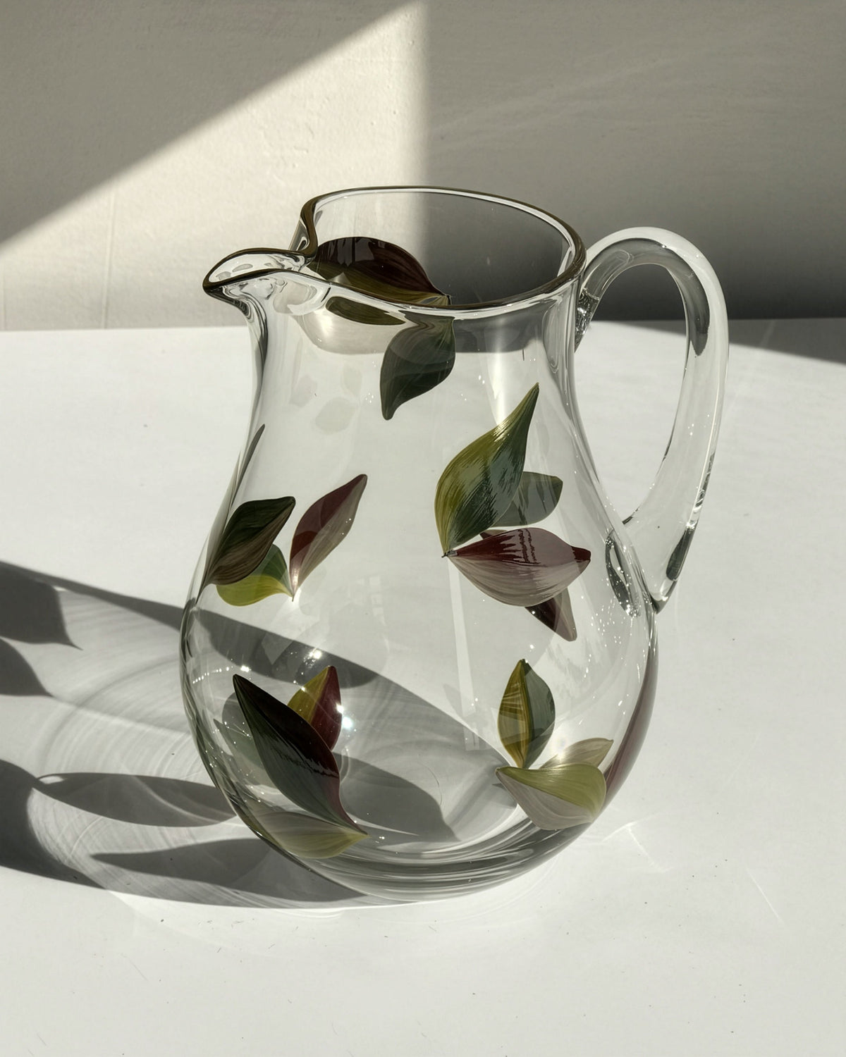 Jarra Vermont · cristalería pintada a mano por Los Vasos de Agua Clara