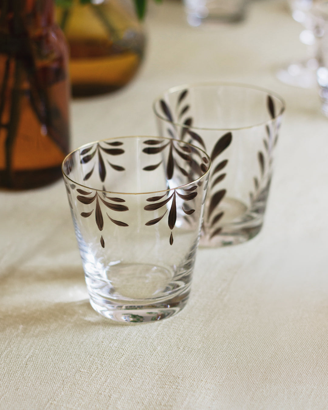 Jalisco Tumblers · hand-painted glassware, view 5 · Los Vasos de Agua Clara