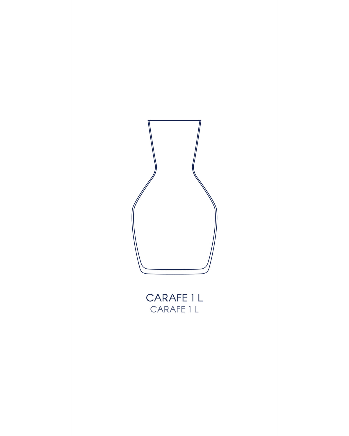 Melides Carafe · hand-painted glassware, view 7 · Los Vasos de Agua Clara