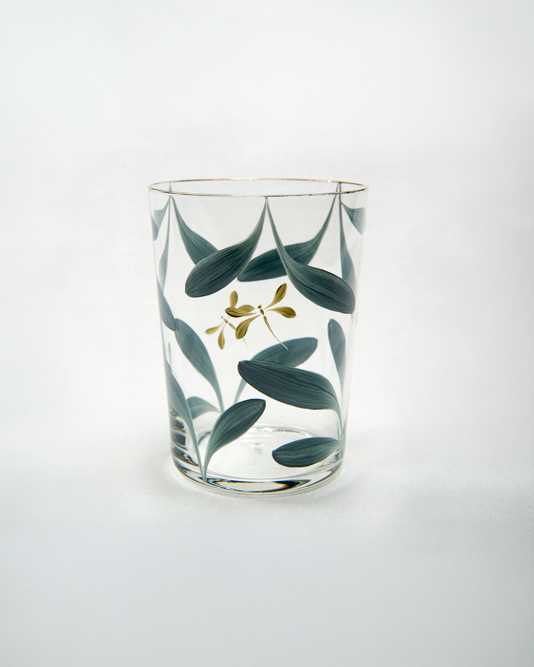 Melides Autumn Tumblers · hand-painted glassware, view 4 · Los Vasos de Agua Clara