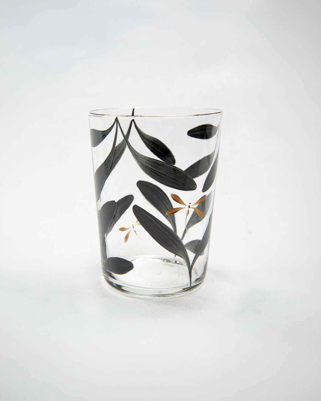 Melides Autumn Tumblers · hand-painted glassware, view 5 · Los Vasos de Agua Clara