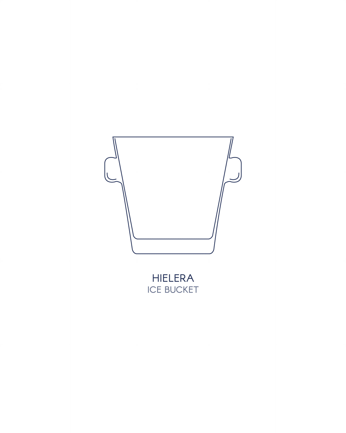 Hielera Jaipur · cristalería pintada a mano, vista 3 · Los Vasos de Agua Clara