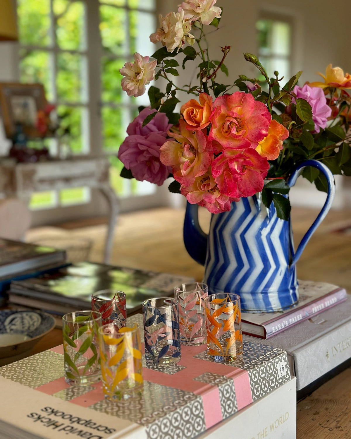 Melides Shot Glasses · glassware hand-painted by Los Vasos de Agua Clara