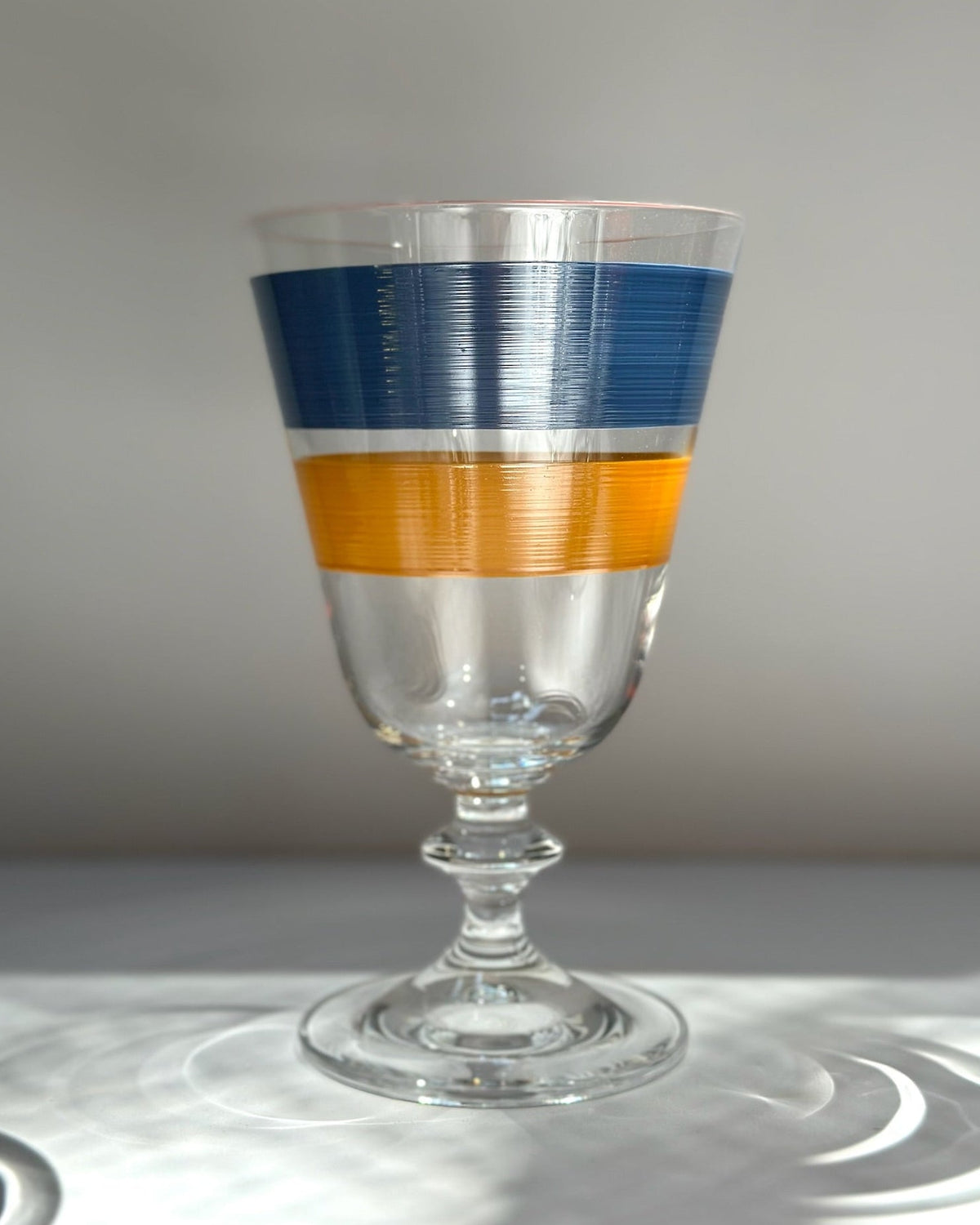 Portofino Wine Glasses · hand-painted glassware, view 7 · Los Vasos de Agua Clara
