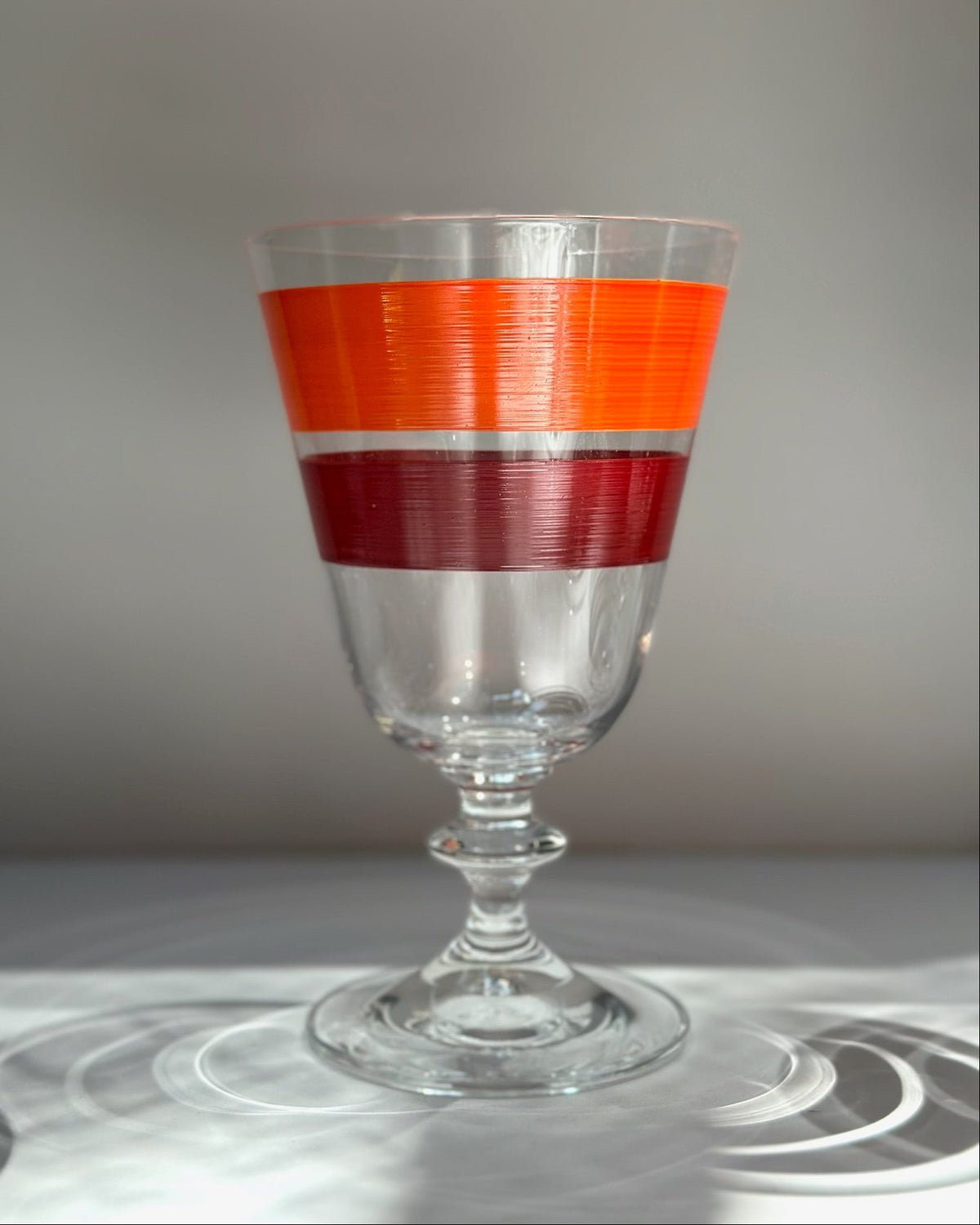 Portofino Wine Glasses · hand-painted glassware, view 5 · Los Vasos de Agua Clara