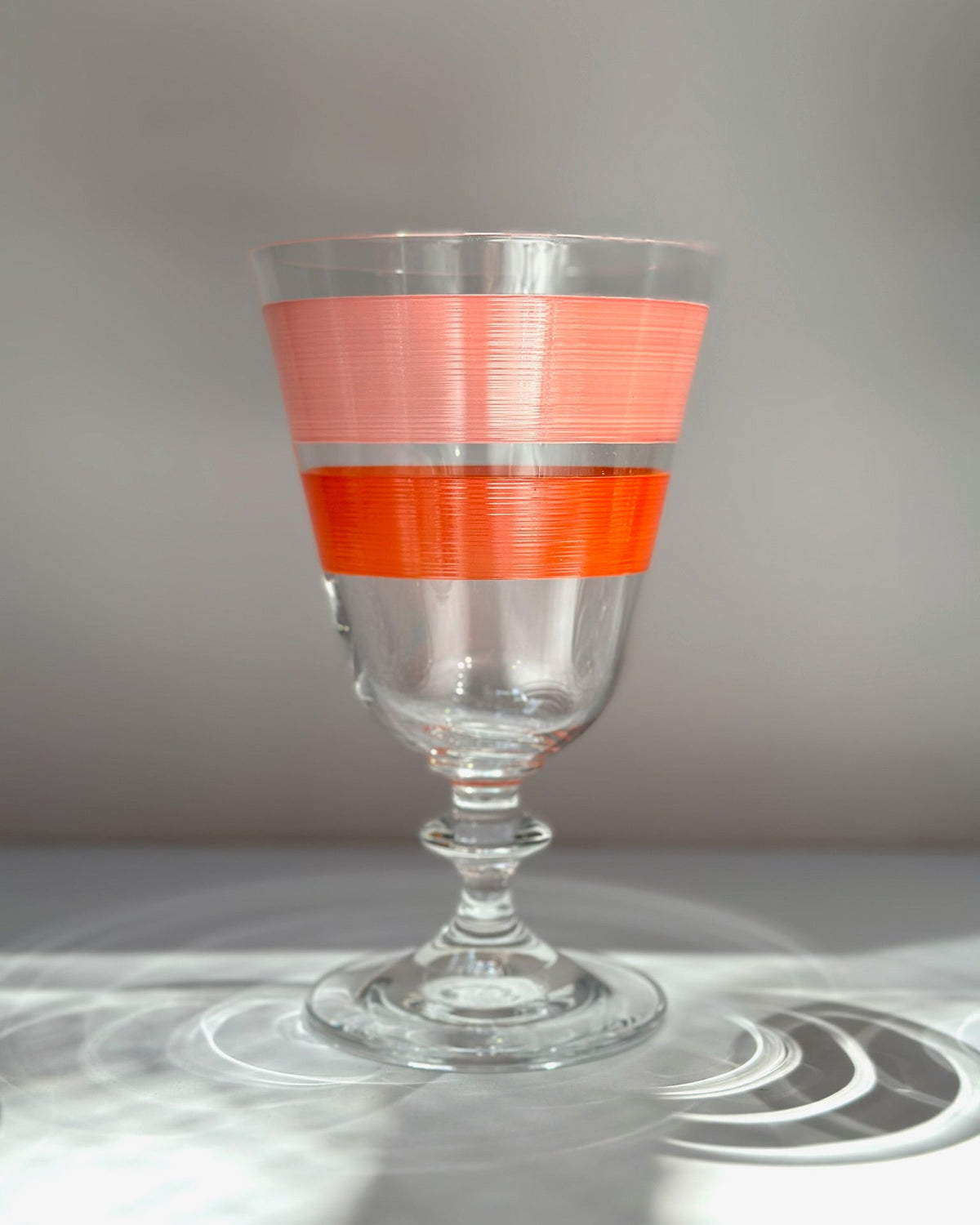 Portofino Wine Glasses · hand-painted glassware, view 8 · Los Vasos de Agua Clara