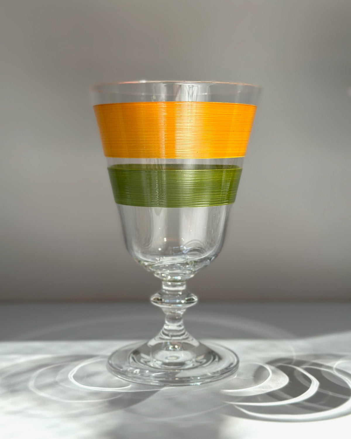 Portofino Wine Glasses · hand-painted glassware, view 9 · Los Vasos de Agua Clara