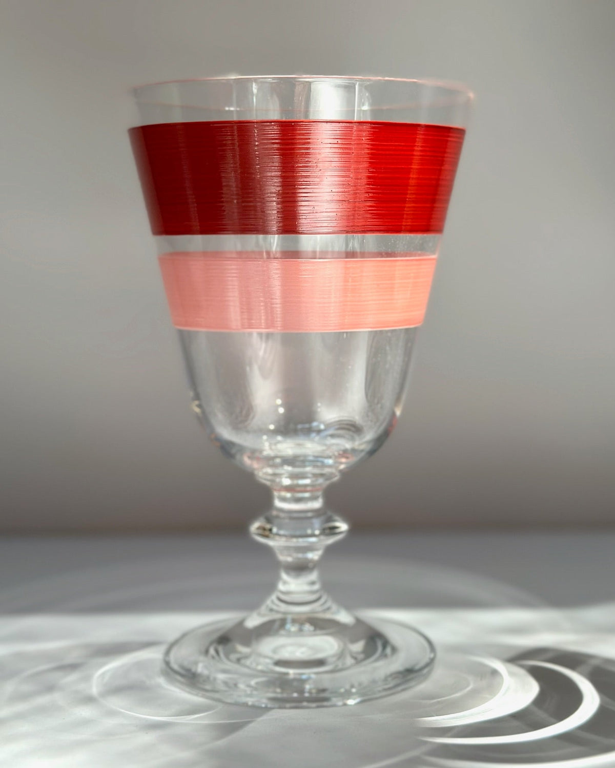 Portofino Wine Glasses · hand-painted glassware, view 10 · Los Vasos de Agua Clara