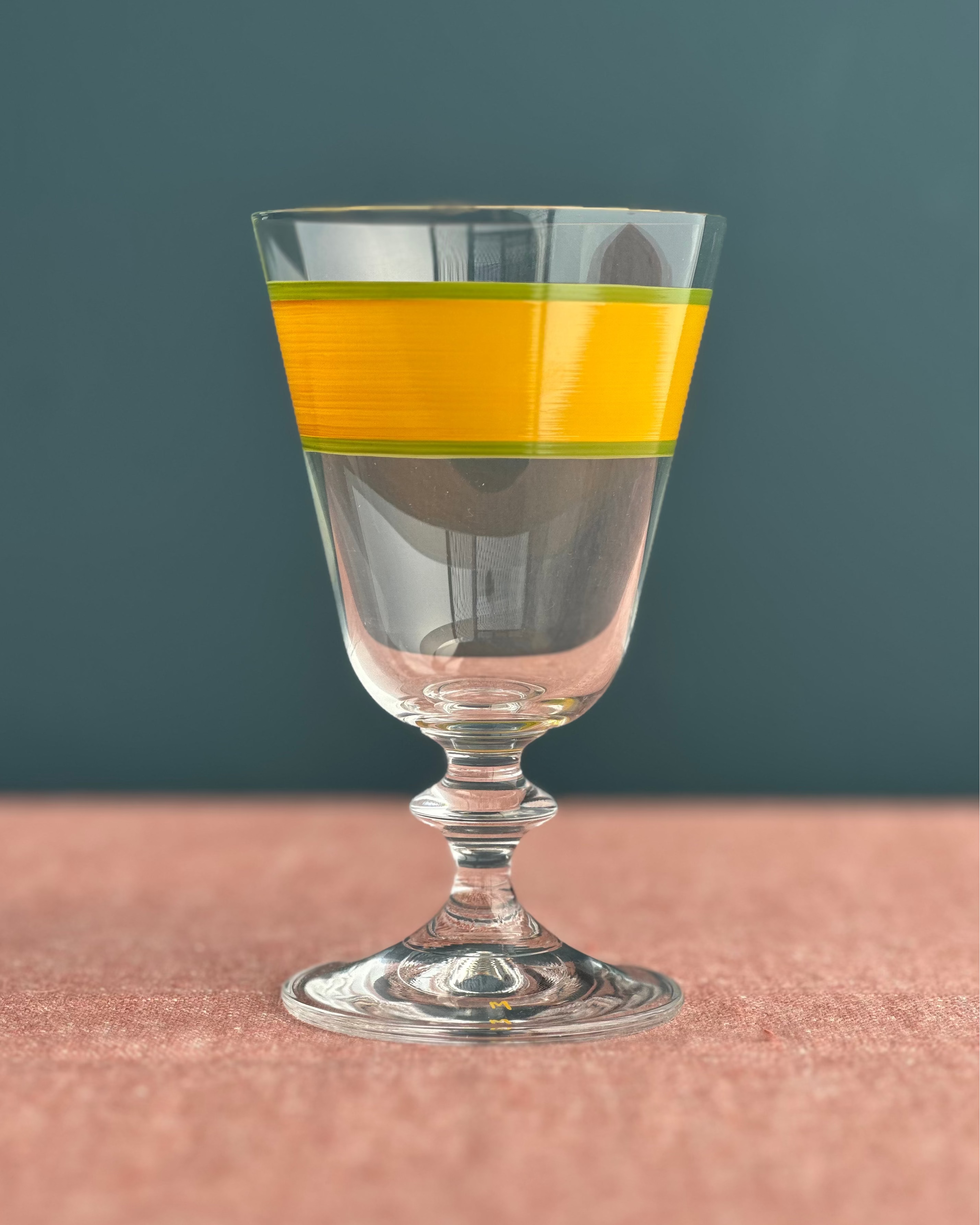 Oaxaca Portofino Wine Glasses · hand-painted glassware, view 4 · Los Vasos de Agua Clara