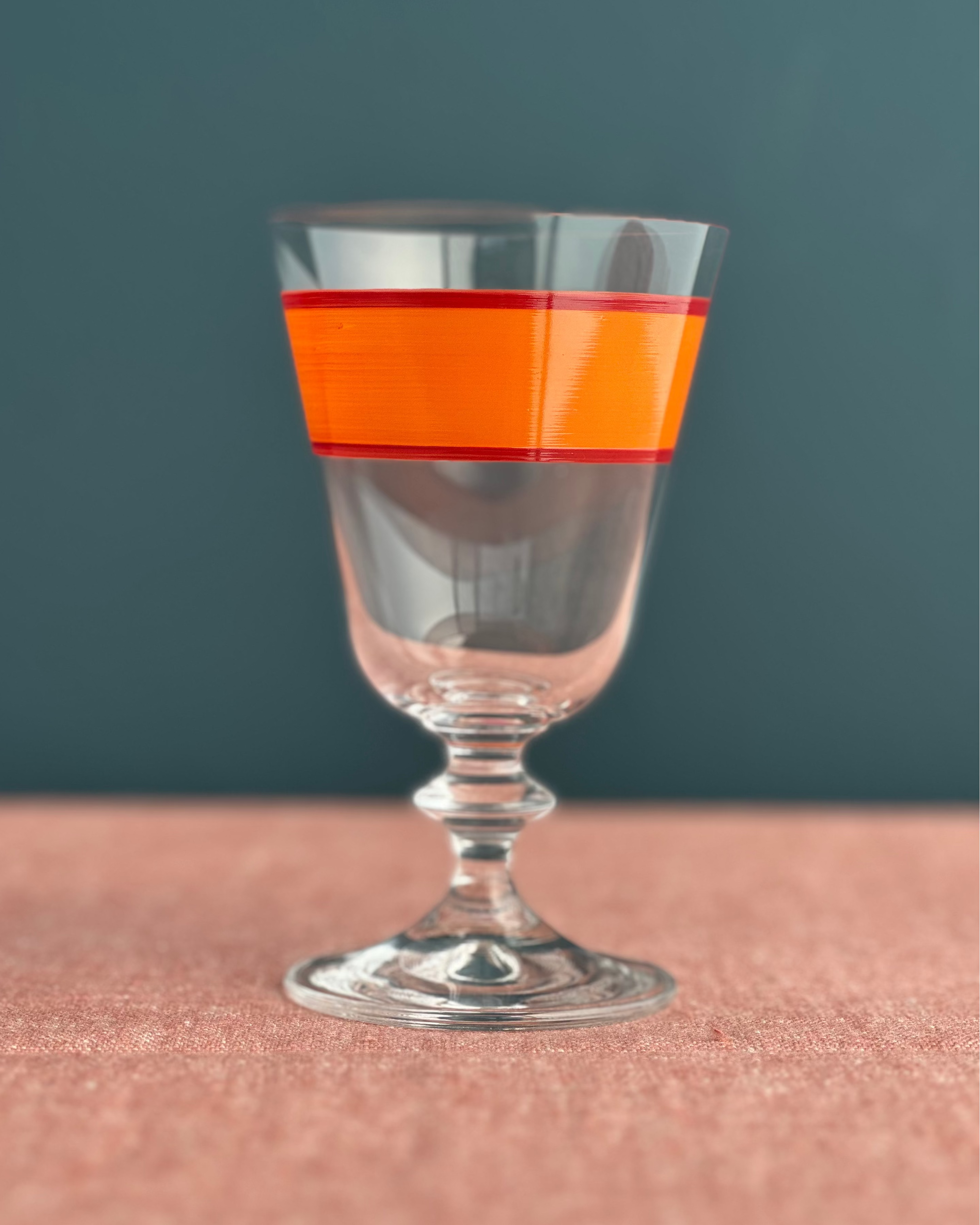 Oaxaca Portofino Wine Glasses · hand-painted glassware, view 5 · Los Vasos de Agua Clara