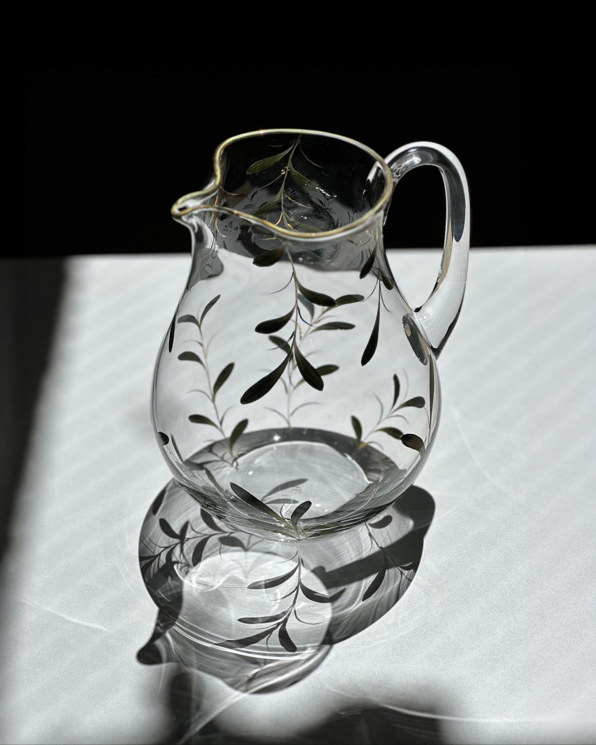Set Palawan - París · cristalería pintada a mano, vista 3 · Los Vasos de Agua Clara