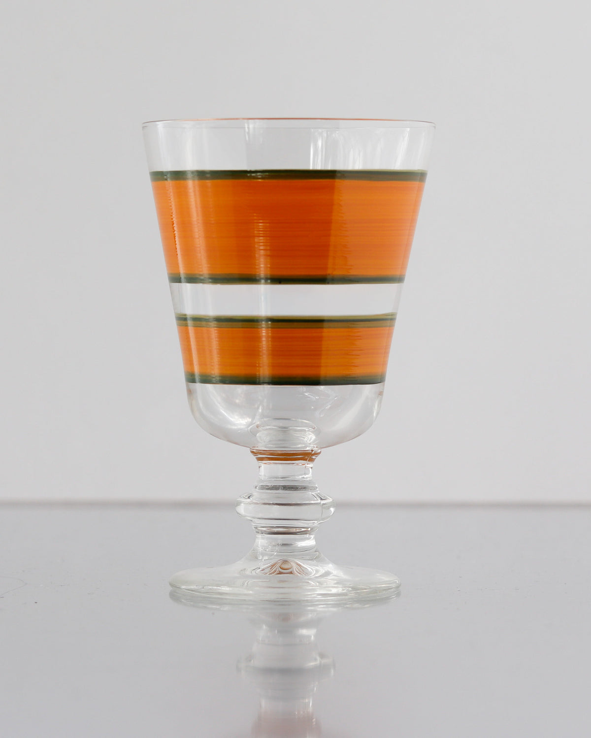 Oaxaca Tricolor Wine Glasses · hand-painted glassware, view 9 · Los Vasos de Agua Clara