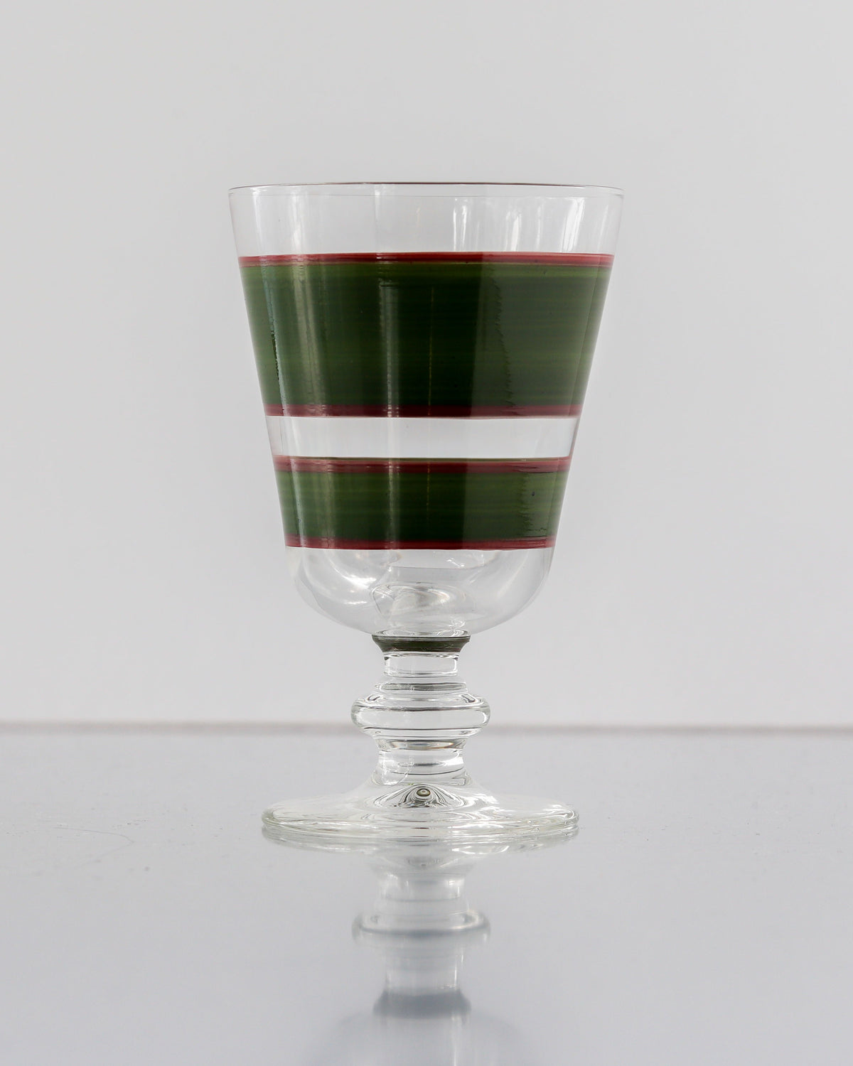 Oaxaca Tricolor Wine Glasses · hand-painted glassware, view 8 · Los Vasos de Agua Clara