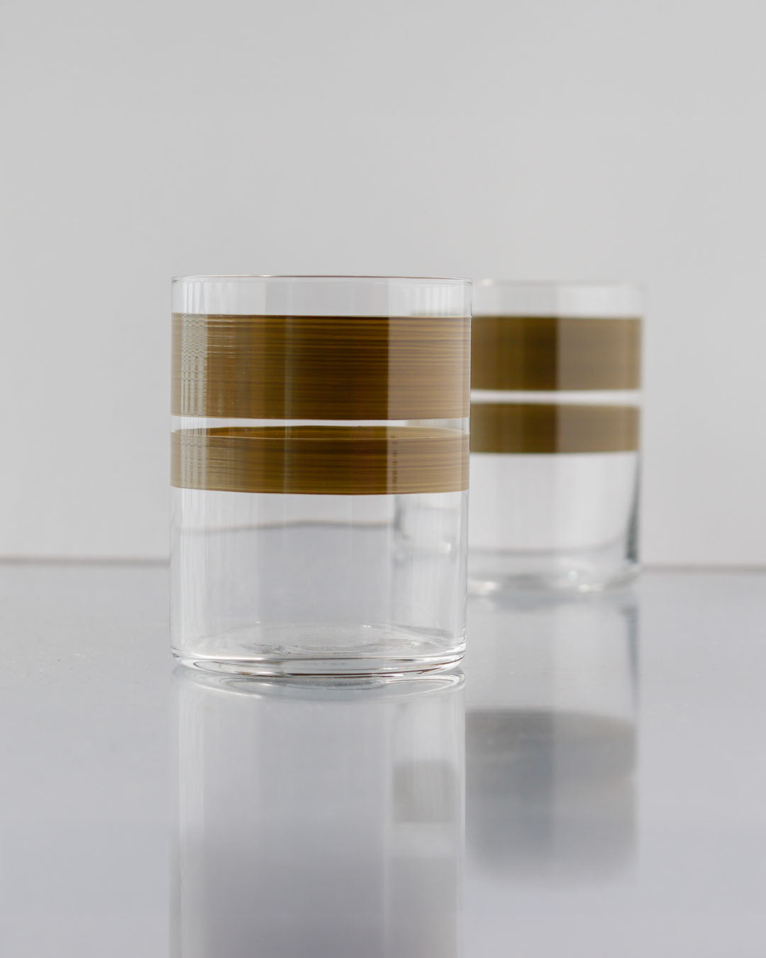 Portofino Sunrise Tumblers · hand-painted glassware, view 6 · Los Vasos de Agua Clara