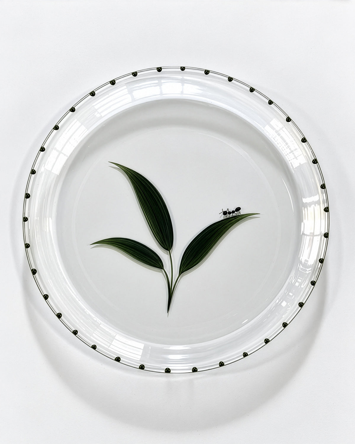 Jalisco Bread Plates · hand-painted glassware, view 4 · Los Vasos de Agua Clara