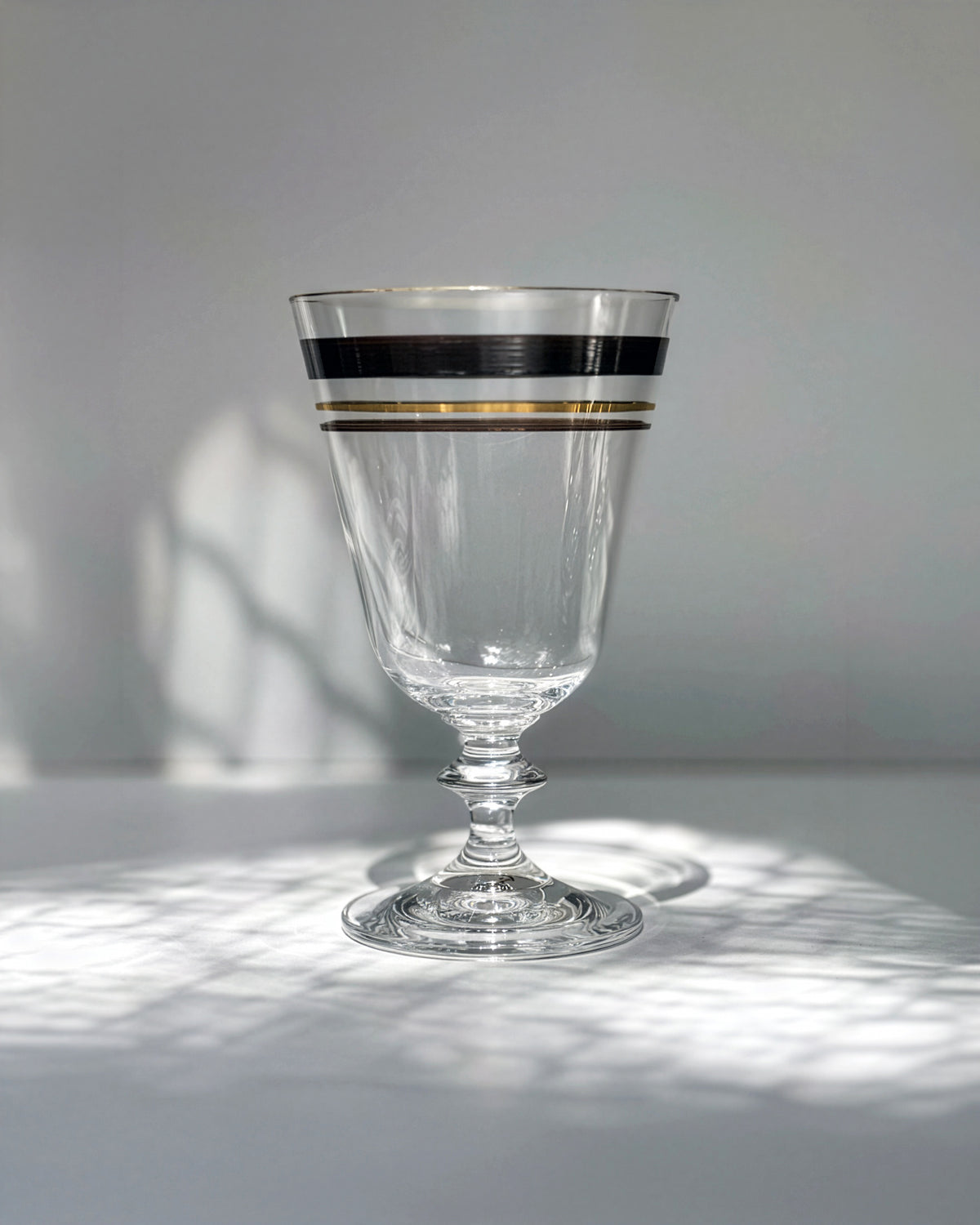Set Holland - París · cristalería pintada a mano, vista 5 · Los Vasos de Agua Clara