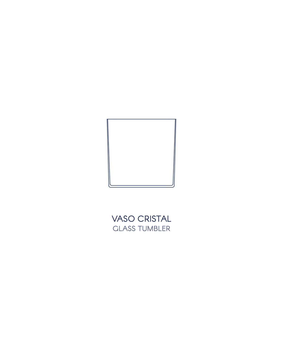 Vasos Milán Pequeños · cristalería pintada a mano, vista 4 · Los Vasos de Agua Clara