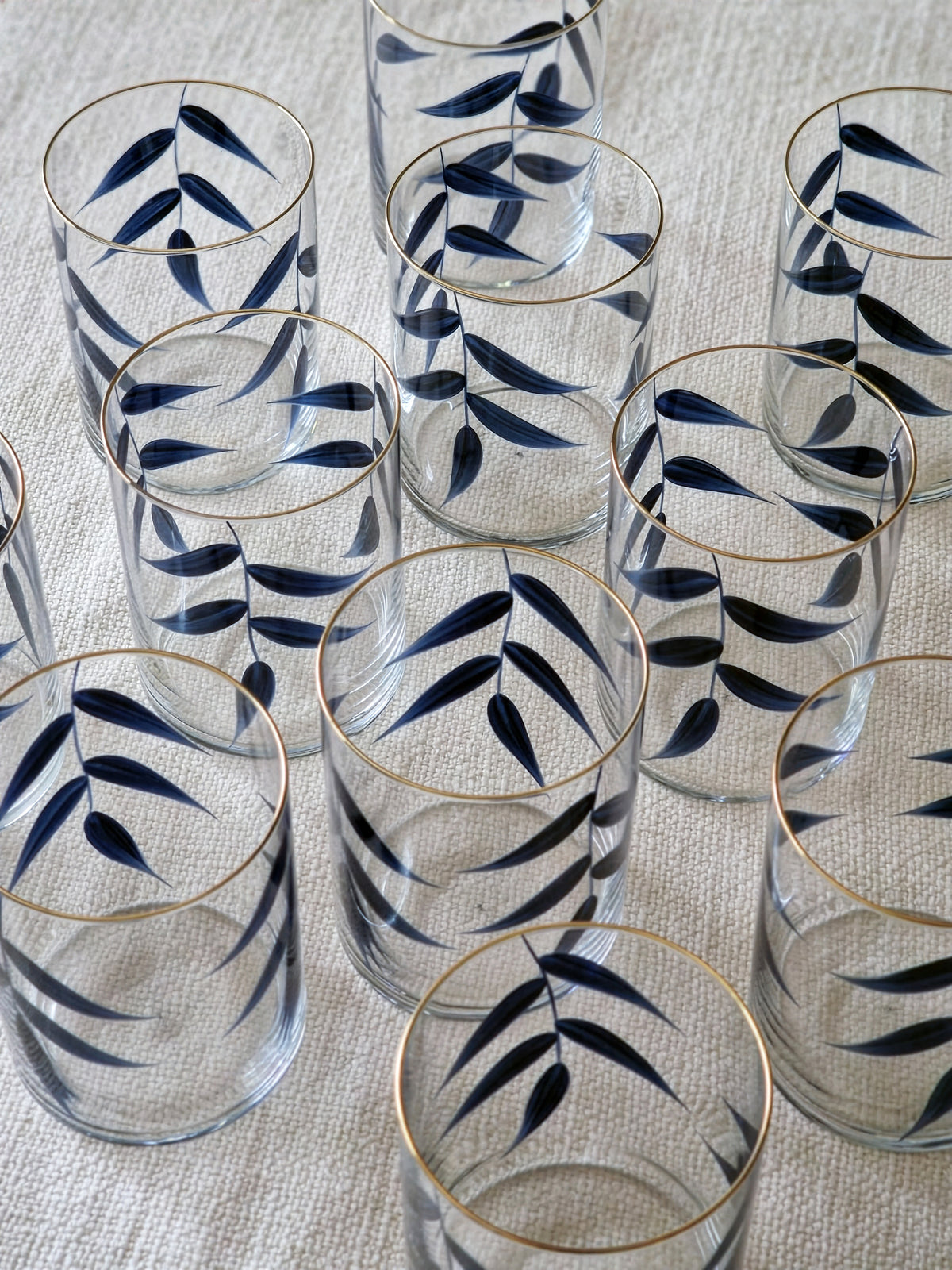 Acapulco Set · hand-painted glassware, view 2 · Los Vasos de Agua Clara