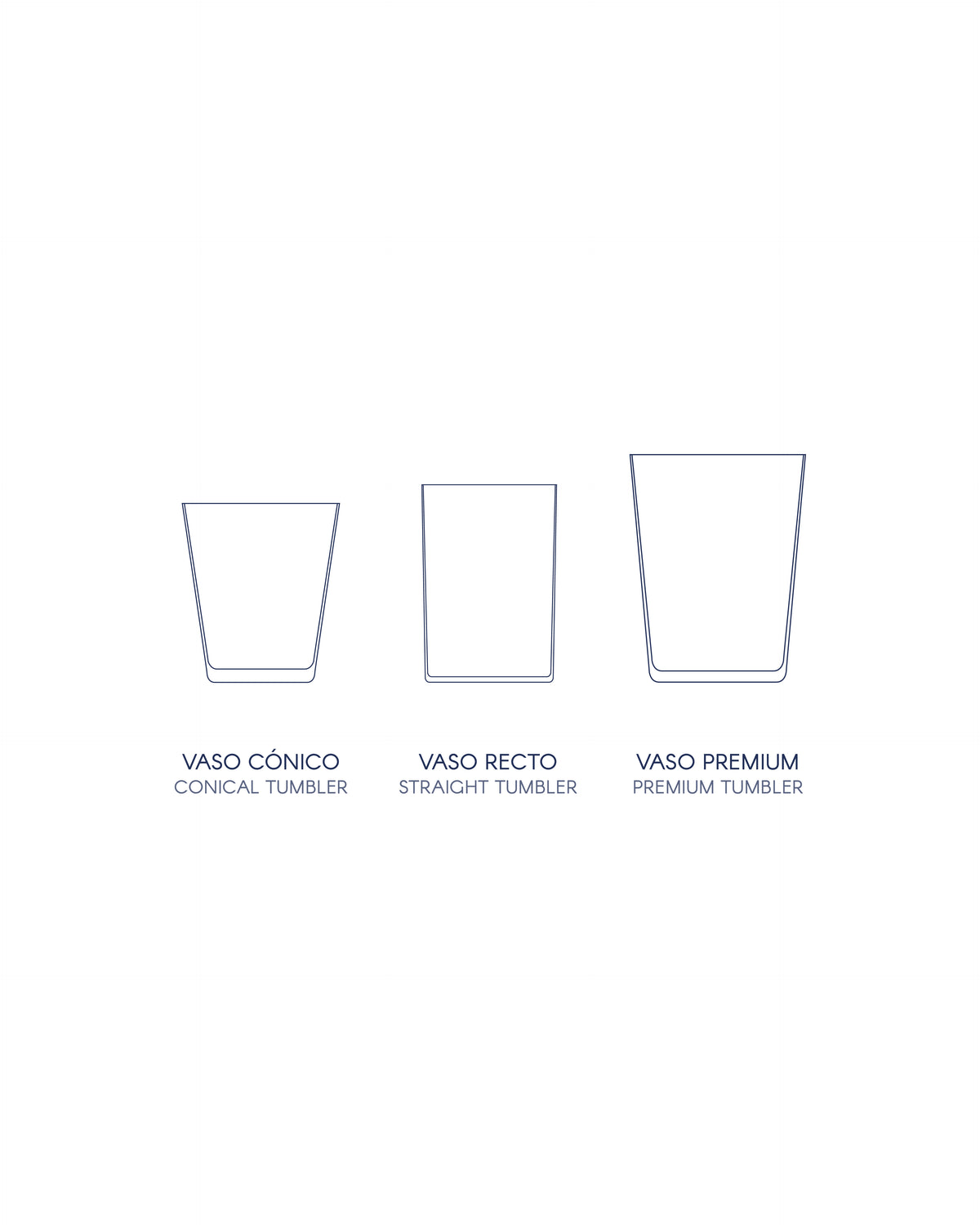 Vasos Palawan · cristalería pintada a mano, vista 8 · Los Vasos de Agua Clara
