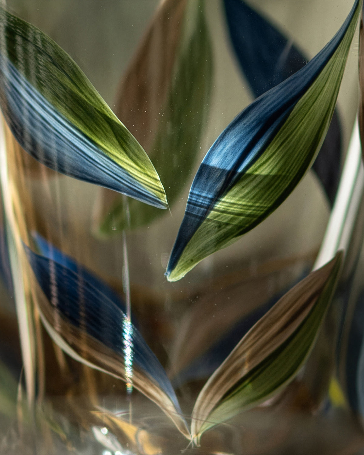 Vermont Jug · glassware hand-painted in blue · Los Vasos de Agua Clara